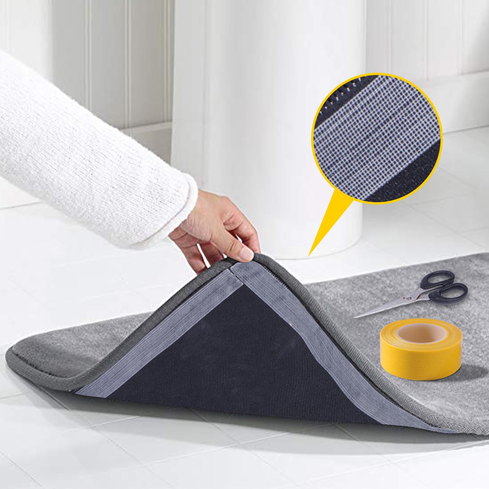 HuhuDo Cinta de tela de doble cara extra fuerte, cinta de montaje, resistente, para colgar imágenes, póster de mapa, gran adherencia para decoración de Navidad