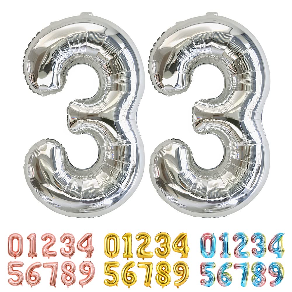 Foil Globo Número 5 Azul 40" (101cm), Inflable Helio o aire, Gigante Numeros 0-9, 10-19, 20-29, 30-100, Grande Globos Decoración para La Boda Aniversario y Cumpleaños Fiestas — view 269