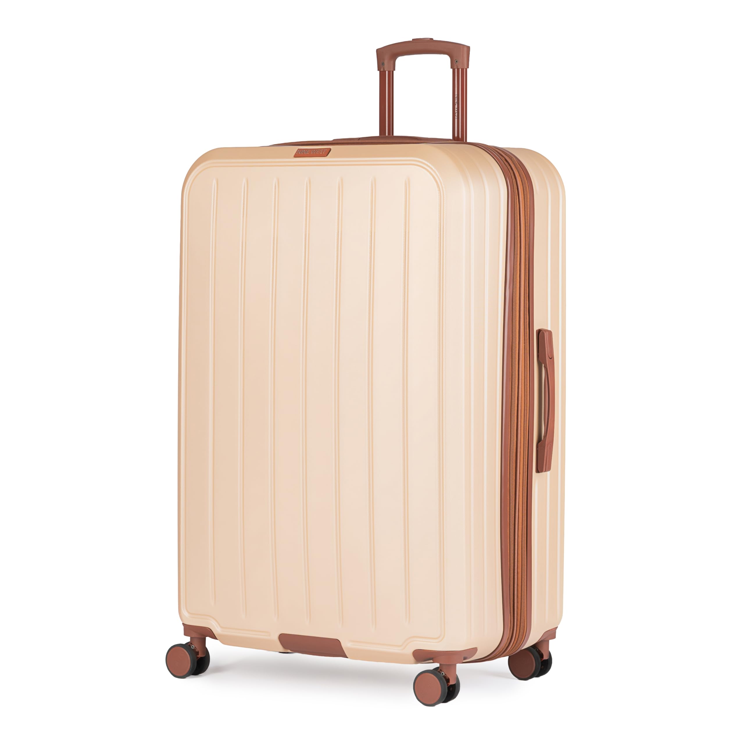 Nine West Bali 32 inch Luggage with Spinner Wheels – Champagne Hardshell Extra Large Suitcases for Travel with Packing & Laundry Bag – Large
