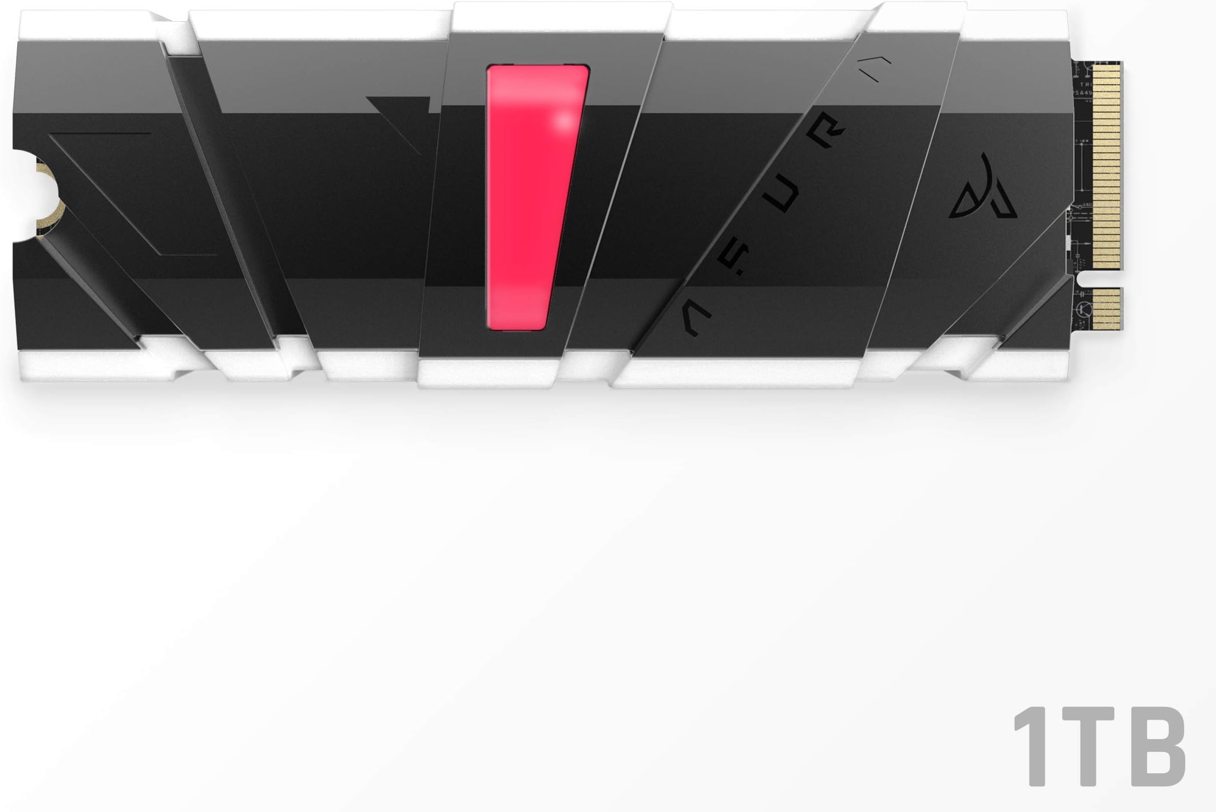Asura Genesis Xtreme High Performance 1TB Gaming RGB PCIe Gen 3.0 x4 3D TLC NVMe M.2 Internal SSD Storage (Desktop PC/Gaming PC) - Modular Heatsinks – 7 Years Warranty