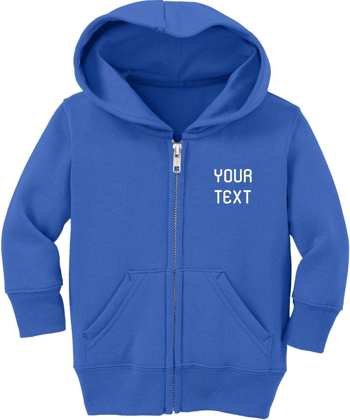 Custom Personalized Baby Zip-Up Jacket (2T, Royal Blue)