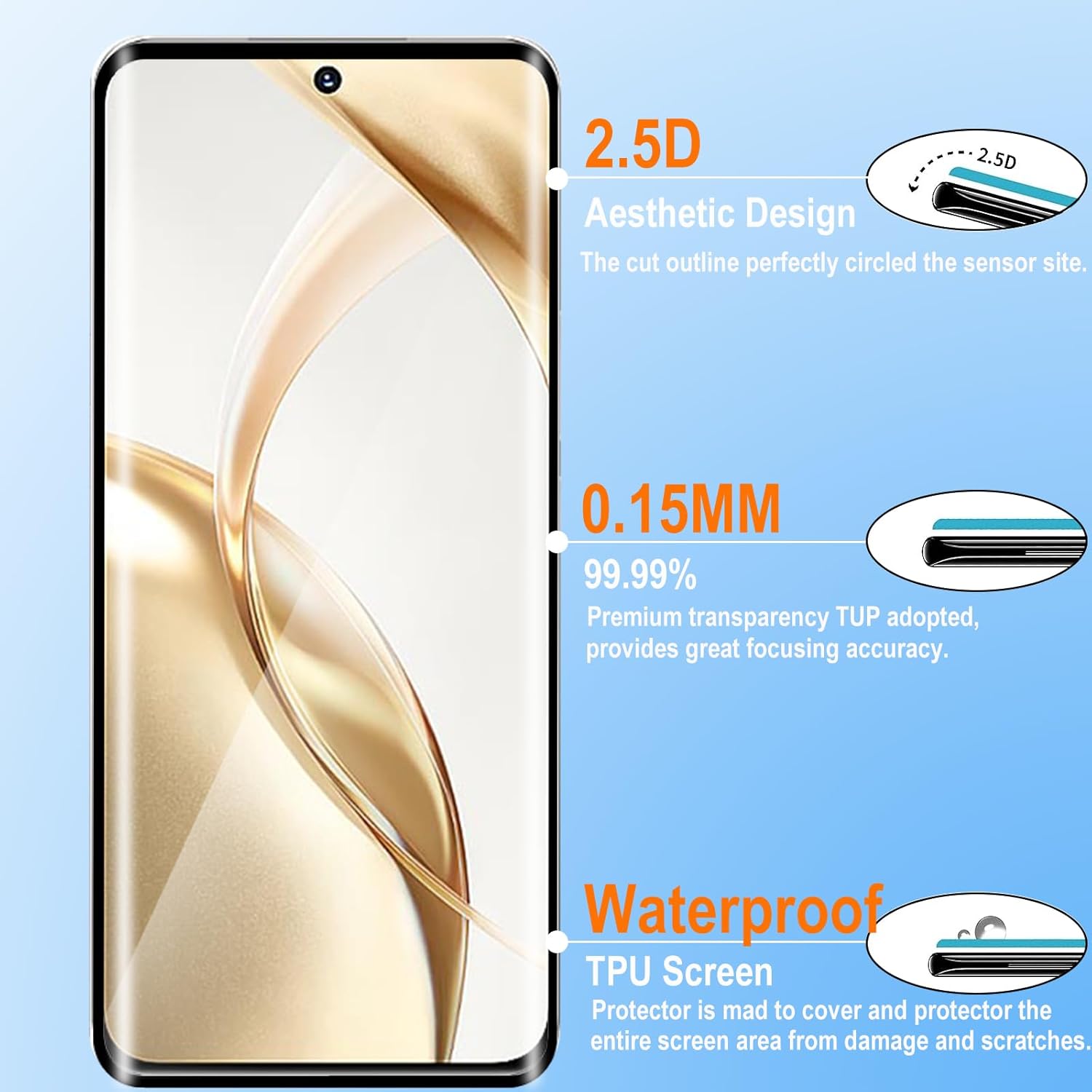 Glaxx 5D Full Glue Tempered Glass for Honor X9C (Black) Full Screen Coverage with Easy Installation Kit