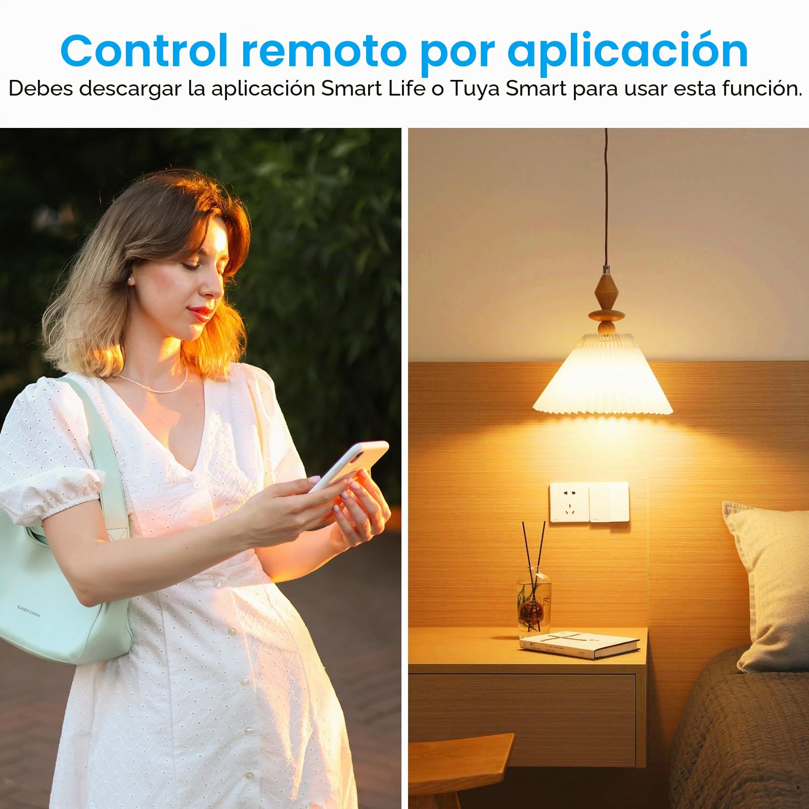 ANTELA Enchufe Inteligente Matter 16A 3680W Compatibles con(Apple Home, Alexa, Google Home y SmartThings), Monitor de Energía, Horarios y Temporizadores,APP Smart Life/Tuya,Wifi 2.4GHz,4PCs