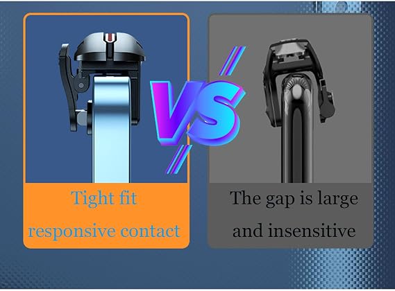 Mini Gaming Trigger, Gaming Controller Shooter L1 R1, Shooter Sensitive Controller Joysticks Aim & Fire Trigger Keys, for Android & iPhone