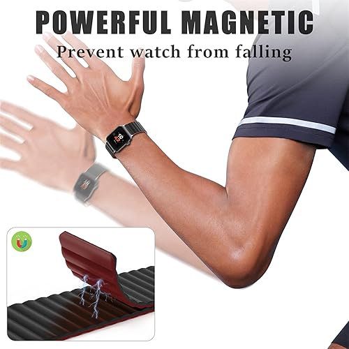 Miniatura 2 de Compatible con Apple Watch Band de 1.496, 1.575, 1.614, 1.654, 1.732 pulgadas, 1.772 pulgadas, compatible con iWatch Series 7654321SE, bandas