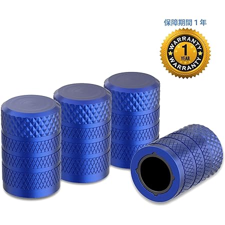 Amazon Ck Auto タイヤエアバルブ キャップ ブルー ４個セット 車バイク ドレスアップパーツ 軽量 高強度 アルミ製 腐食防止 エアバルブキャップ 車 バイク