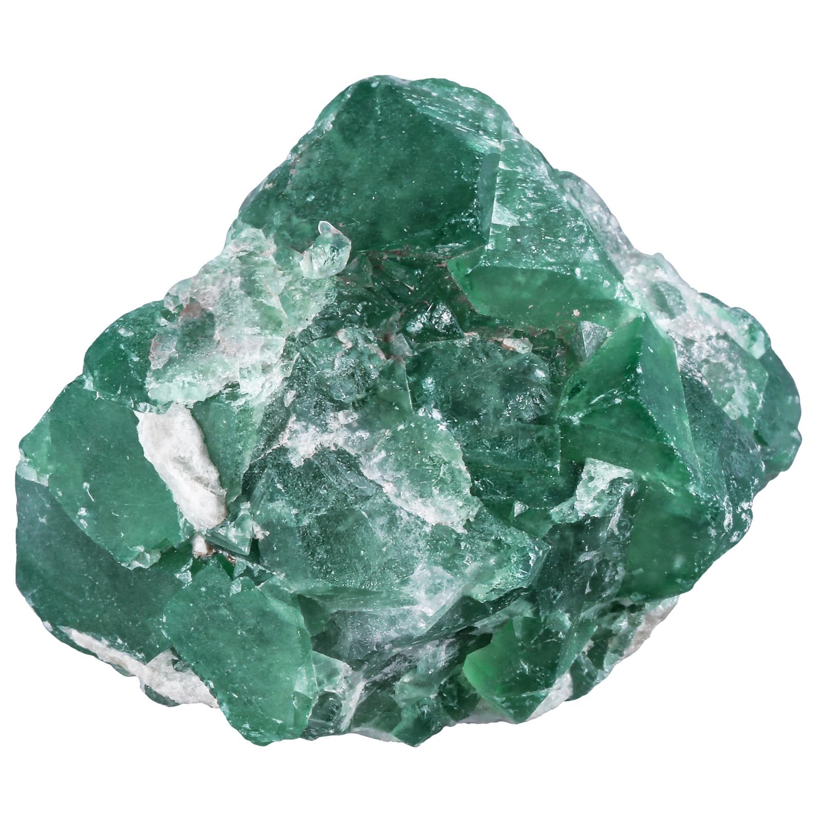 Nupuyai Natural Green Fluorite Cluster Raw Crystal Stone Specimen Madagascar Rough Fluorite for Feng Shui Meditation Office Desk Decor Crystal Healing Gift