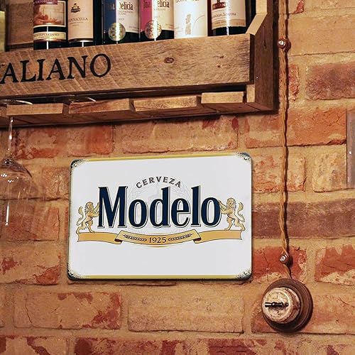 Miniatura 3 de Letreros de bar, carteles de cerveza para cueva de hombre, letreros de cerveza modelo para decoración de garaje, decoración de bar, 8 x 12 pulgadas,