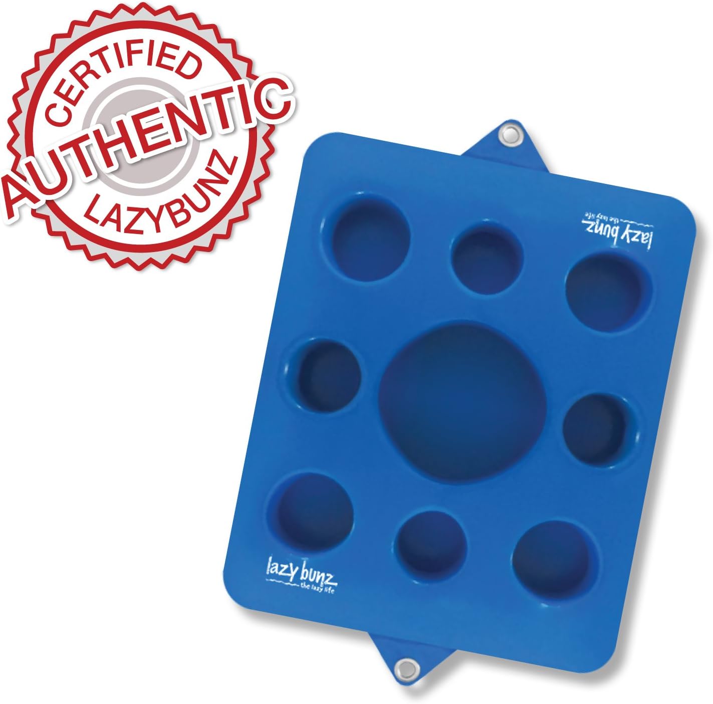 Lazy Bunz Floating Refreshment Drink Tray-Perfect for Pools Sandbars Parties (Bahama-Blue)