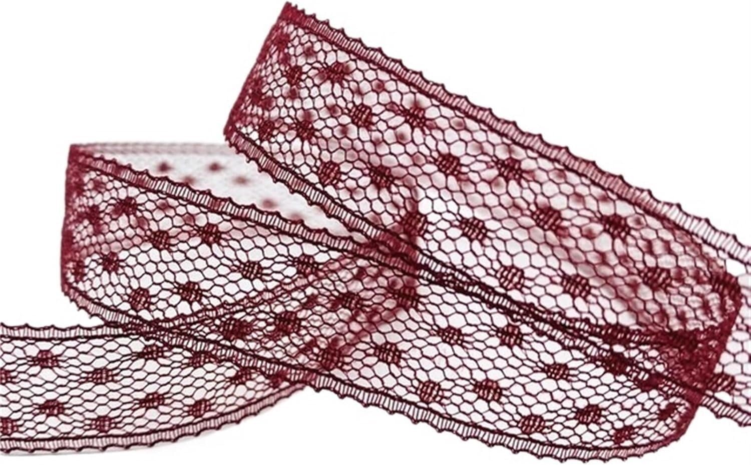 Dentelle brodée de 50m pour personnaliser vos vêtements et loisirs créatifs