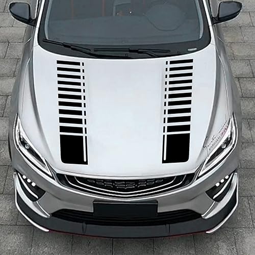 Miniatura 6 de Calcomanía de vinilo con diseño de rayas de estilo deportivo modificado para el capó del coche, calcomanía de carreras, accesorios de decoración