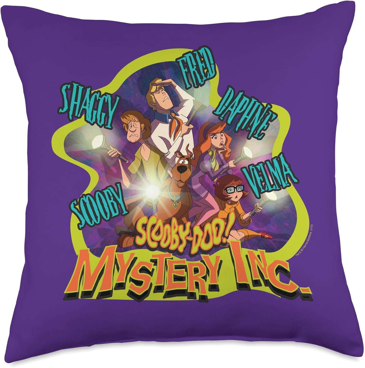 Scooby-Doo Mystery Inc. Gang Throw Pillow