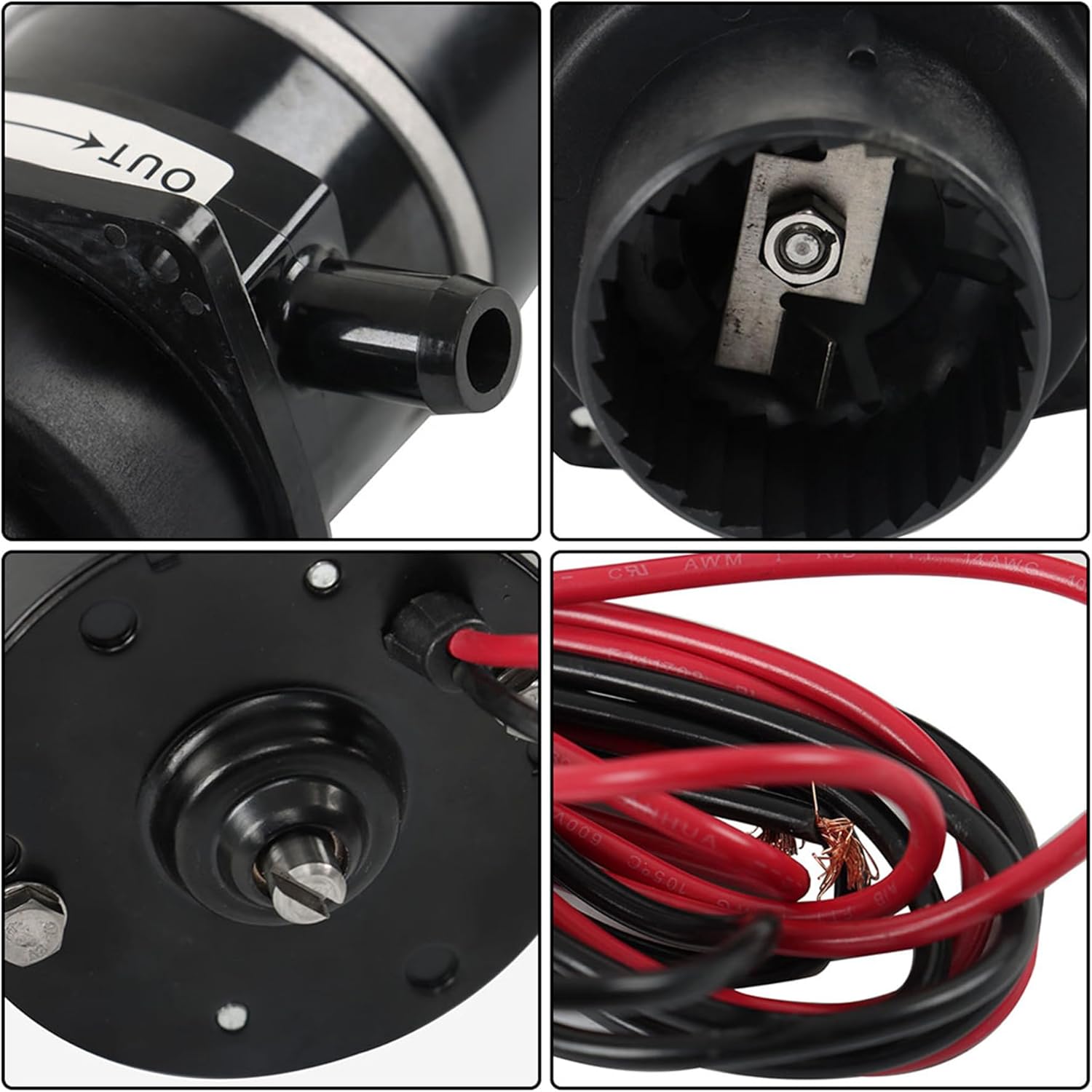 GXYWADY 37041-0010 Marine Marine Electric Toilet Macerator Sub Assembly Kit Replacement for 12-Volt, 37010-Series Marine Toilet Replacement Motor Pump Set