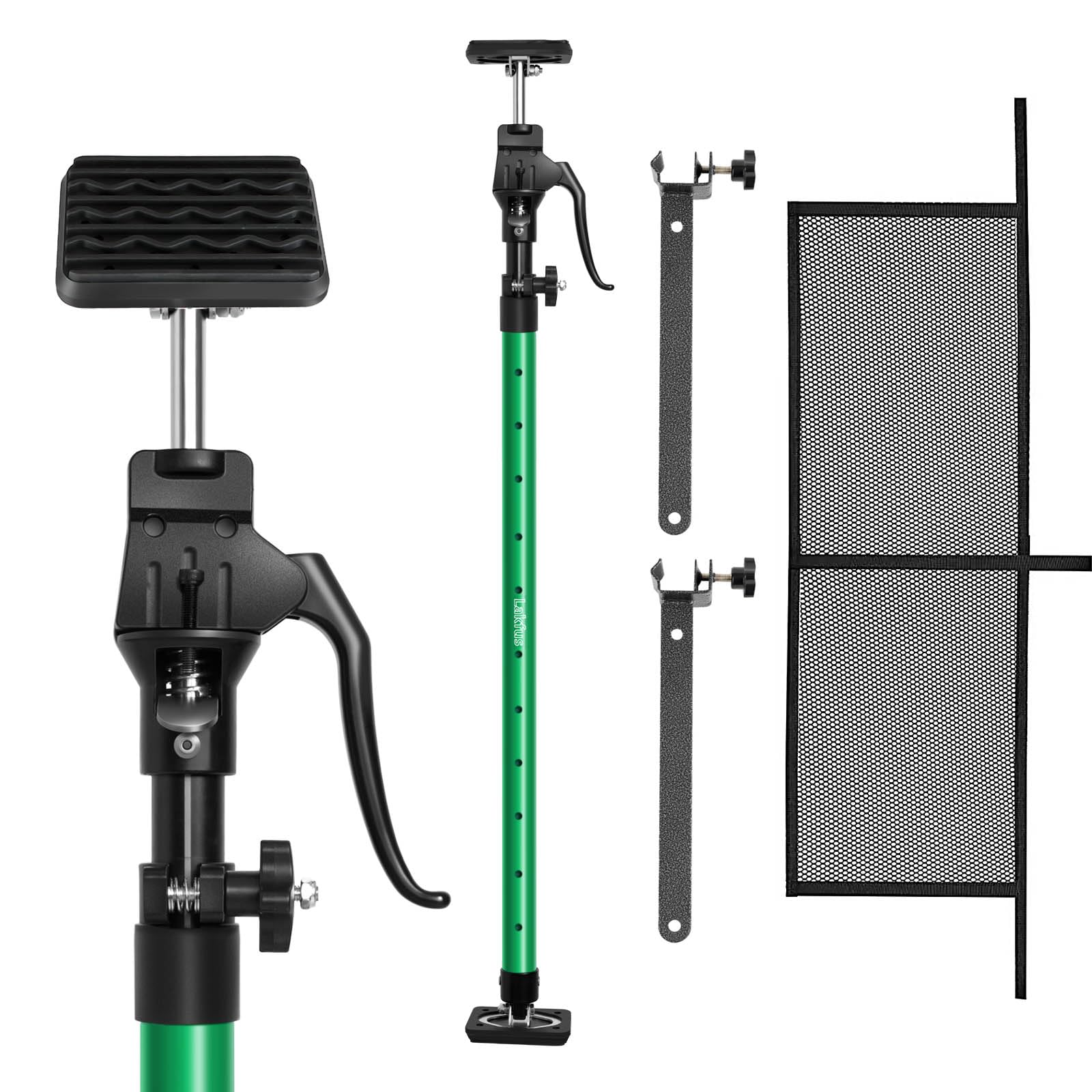Lakfus - Organizador para caja de camioneta, barra de carga ajustable de 40 x 70 cm, divisor antideslizante con red resistente de 220 lb para camioneta Ford F150 Silverado RAM 1500 SUV Van (1 paquete, 2 barras divisorias)