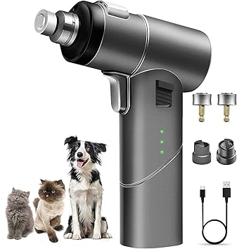 Amazon 犬用爪切り ペット用 Ledライト付き 電動爪やすり 犬 猫用 爪切り 爪削り 電動爪トリマー ネイルケア ネイルグラインダー 小型犬 中型犬 大型犬 爪研ぎ器 3000 5000 00rpm スピード三段階調整 高速回転 静音 コードレス Usb充電式 大容量00mah 最大時間