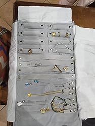 Organizzatore Portagioie ROSENICE - Rotolo Con Bottoni, Per Orecchini, Collane E Bracciali - Foto 12