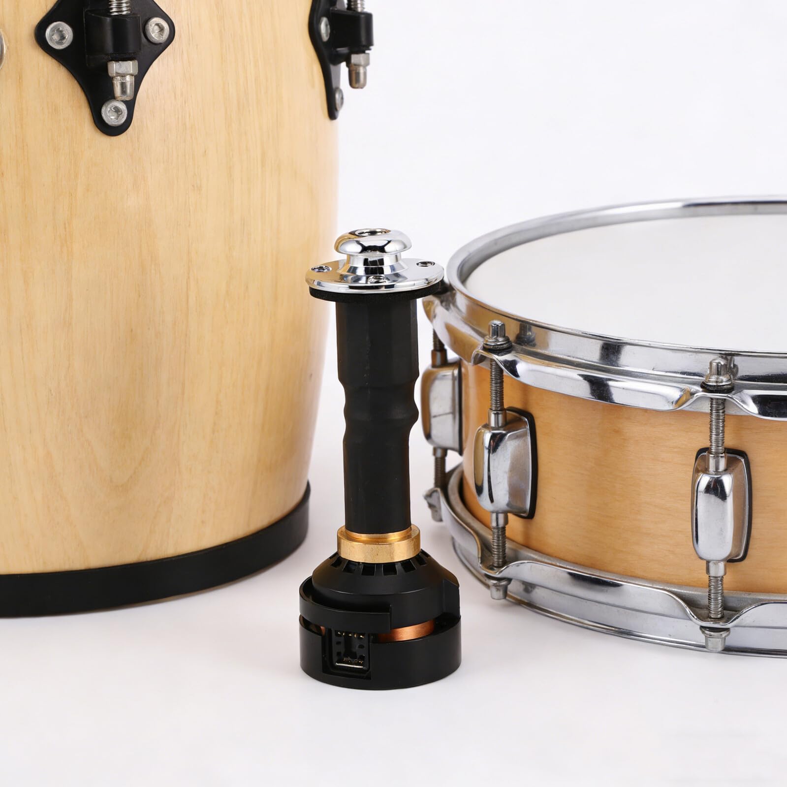 Pastilla de Percusión para Cajón y Djembe, Diseño Portátil de Plástico y Metal para Escenarios y Fiestas