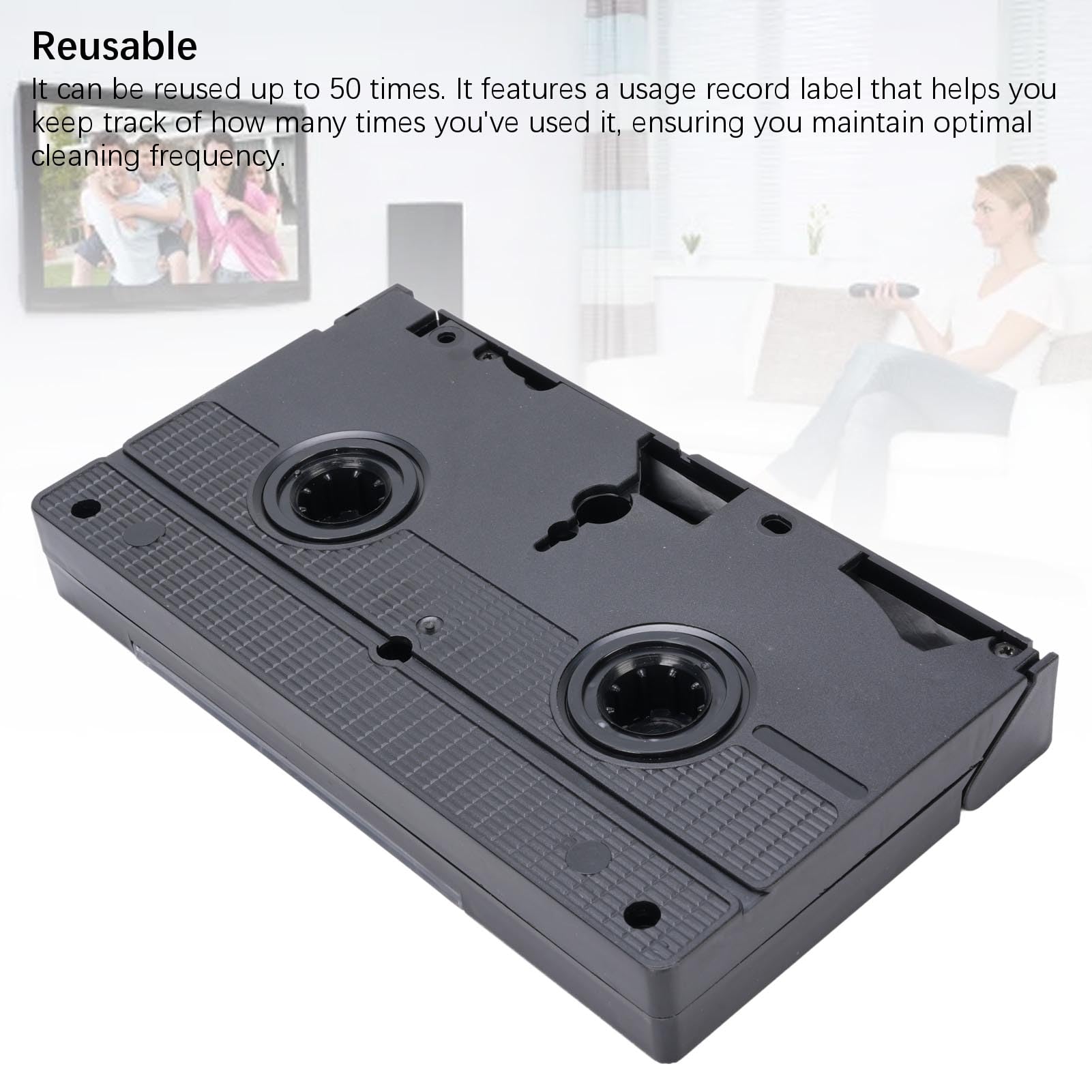 Nettoyer de Tête de Magnétoscope, VHS Video Head Cleaner pour VHS/VCR Wet Technology, Nettoyage Réutilisable, Fluides Care Wet Maintenance Kit pour Cassette Cassette Player /