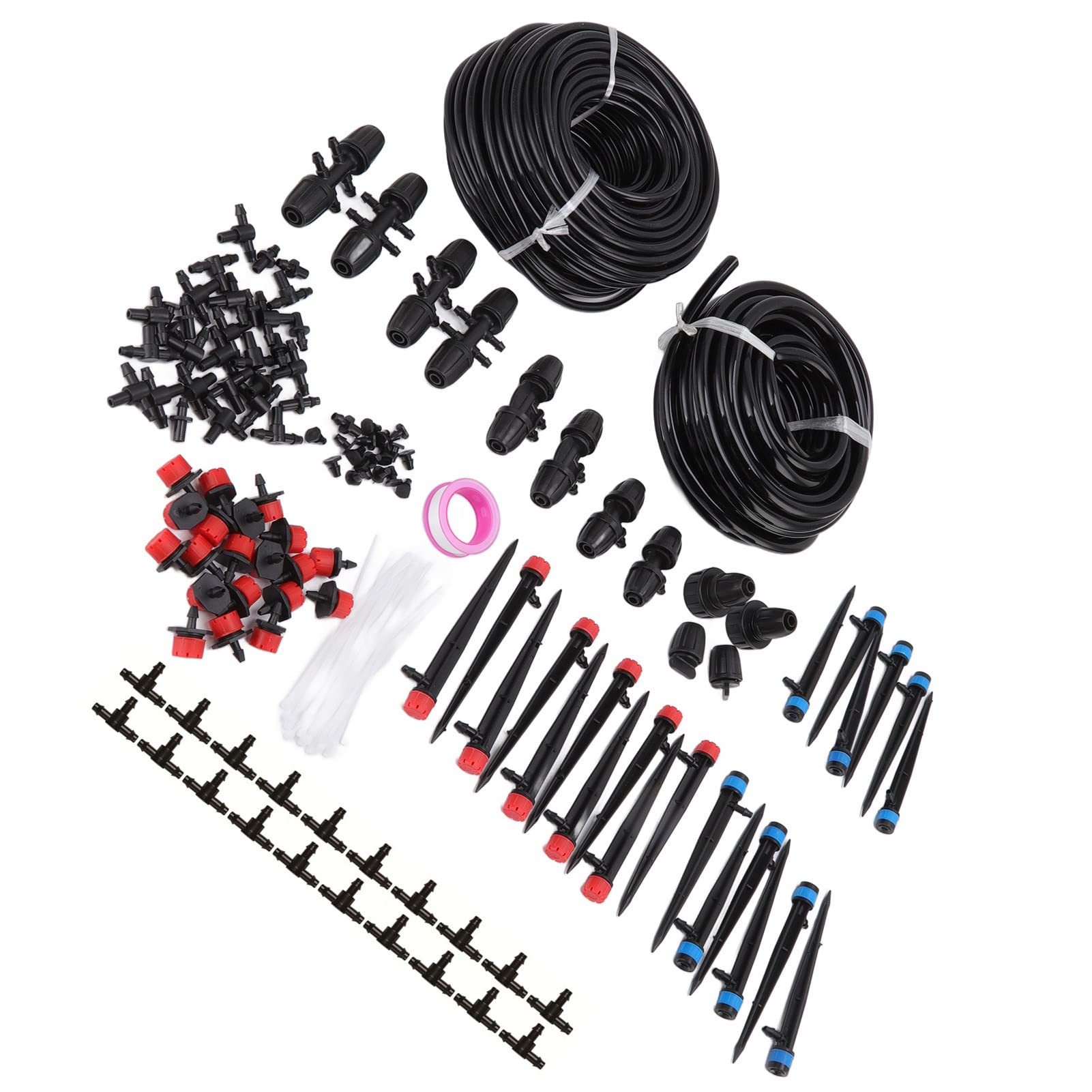 Kit Automatico di Irrigazione a Goccia da Giardino per Un'irrigazione Efficiente Nelle Serre, Realizzato in Plastica di Alta qualità, Lunghezza 30 M, Set Completo di Microirrigazione