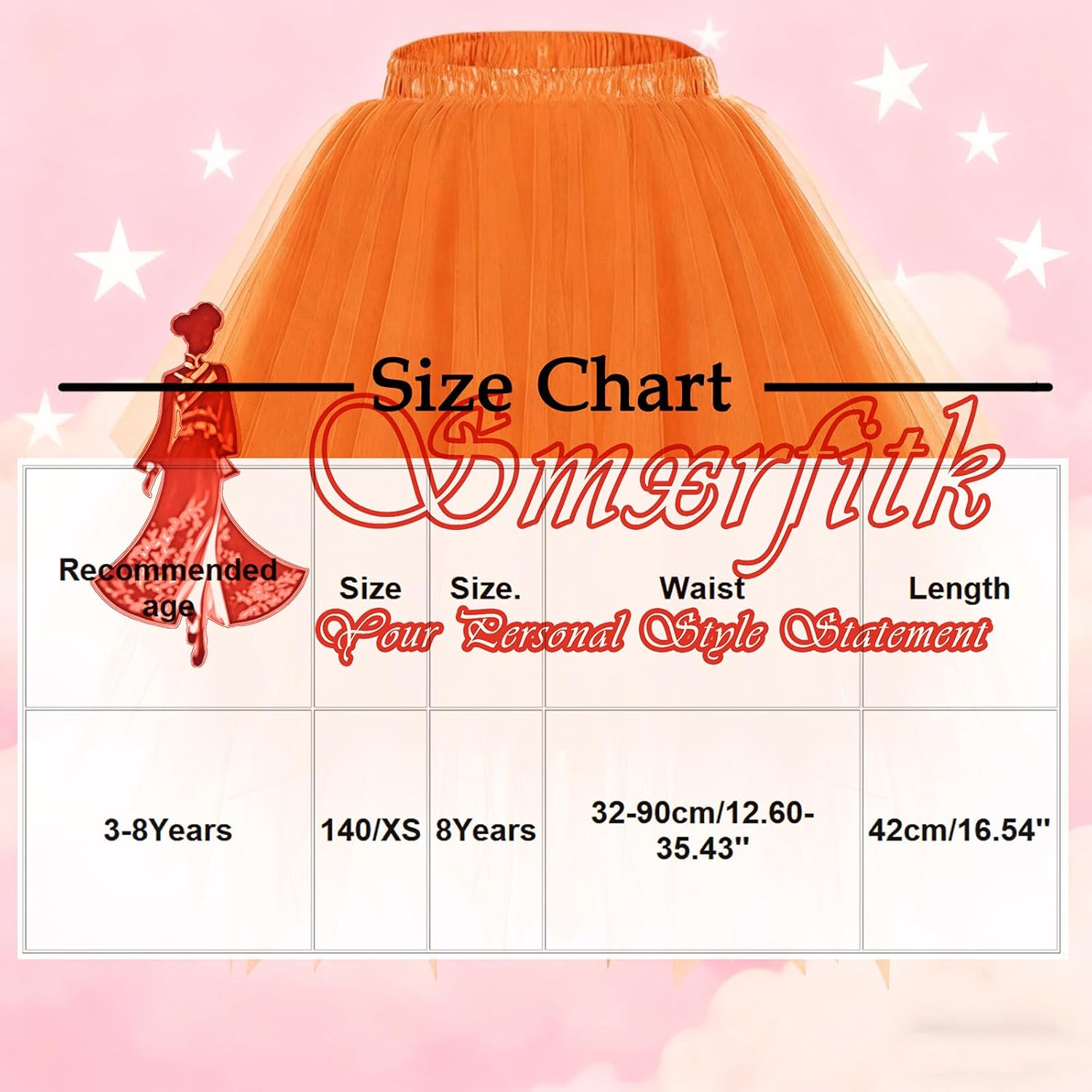 Girls Tulle Mesh Skirt Elastic Waist Fairy Ballet Petticoat Flowy High Low Dress Up Party Wear for Toddler Girls