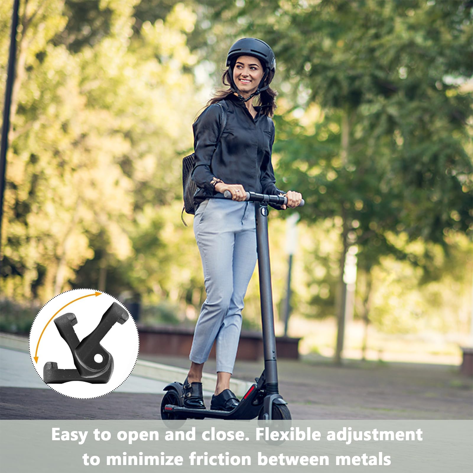 Akozon Goupille Crochet Pliable Scooter Électrique Xiaomi M365 - Pièce Renforcée