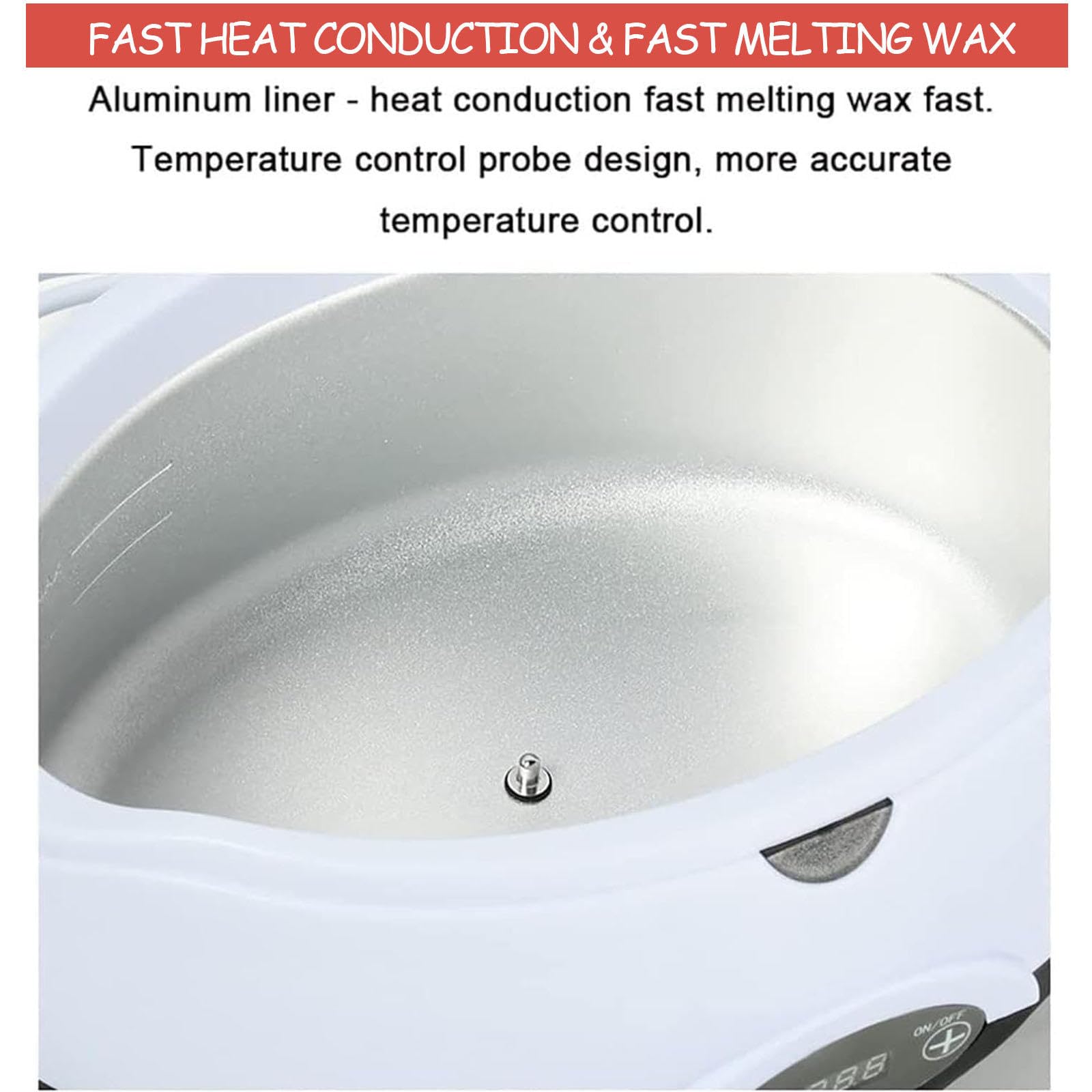 Macchina per Cera di Paraffina per Mani e Piedi, Bagno di Paraffina da 2800 Ml con Display della Temperatura Scaldacera per Paraffina per Spa Professionale e Salone di Bellezza per Uso