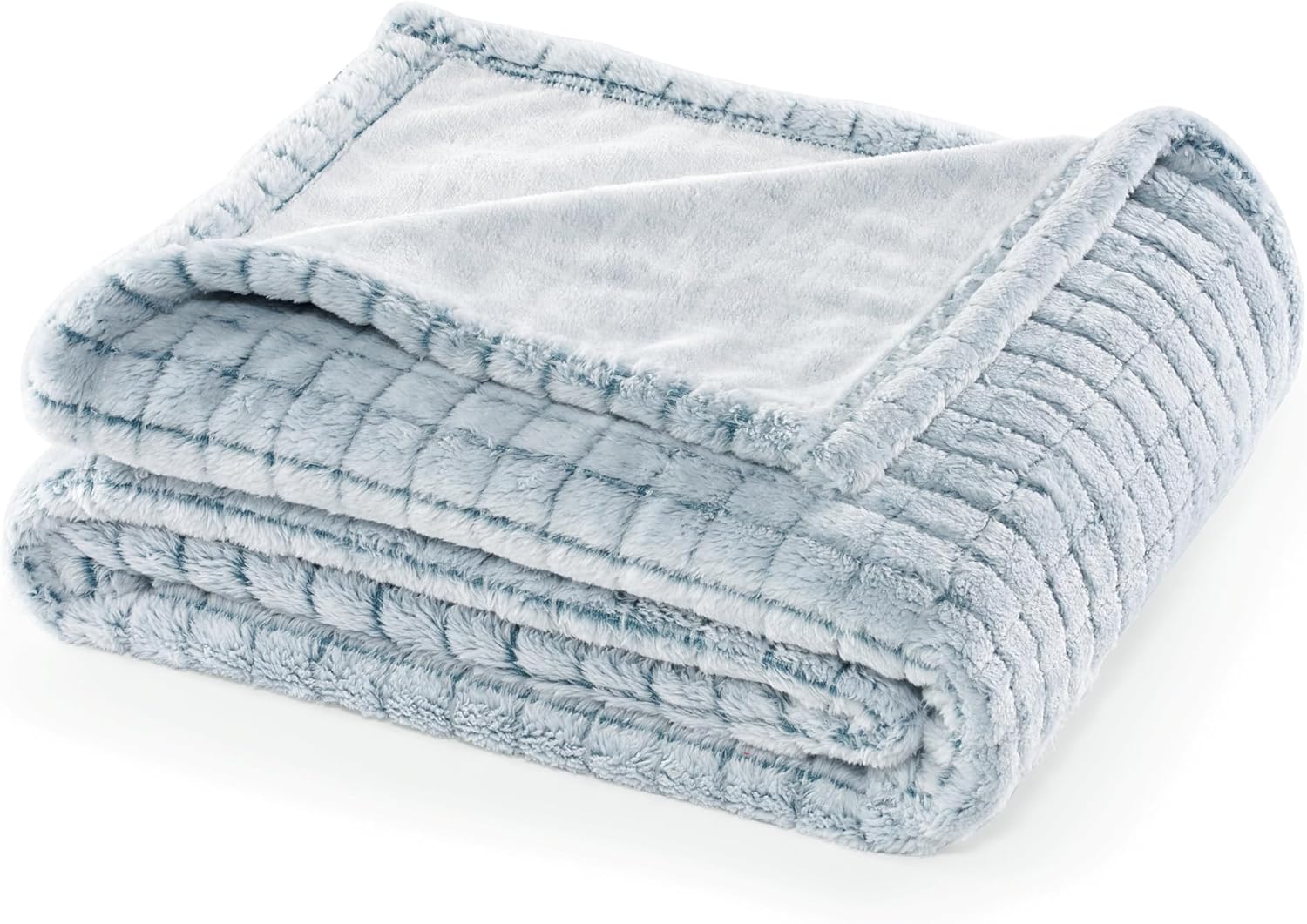 Frosted Velvet Plush Throw Blanket - Buttery Soft and Cozy Sofa and Bed Throw, Great Gift for Women, Teens - All Season Home Décor (Neutral, 50"x60")