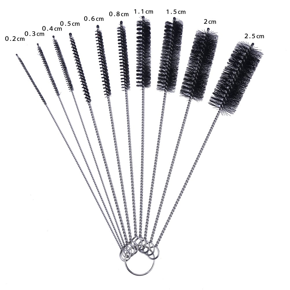 Amazon｜CCINEE カップ ブラシ 細口瓶洗浄 ナイロン ロングチューブ 10