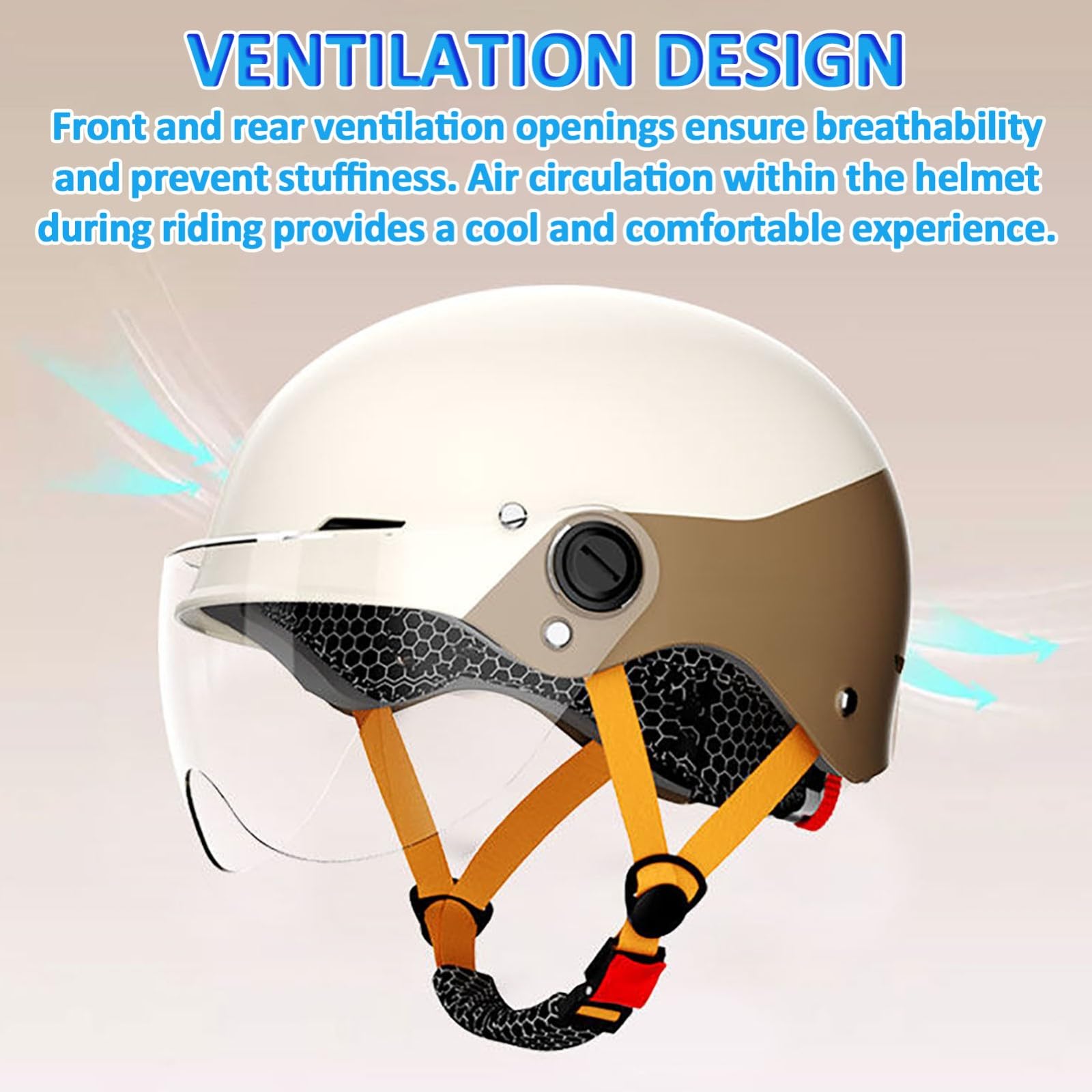Casque De Moto Demi-Jet Homologué ECE 22.06, Élégant, avec Visière Solaire, pour Hommes Et Femmes.