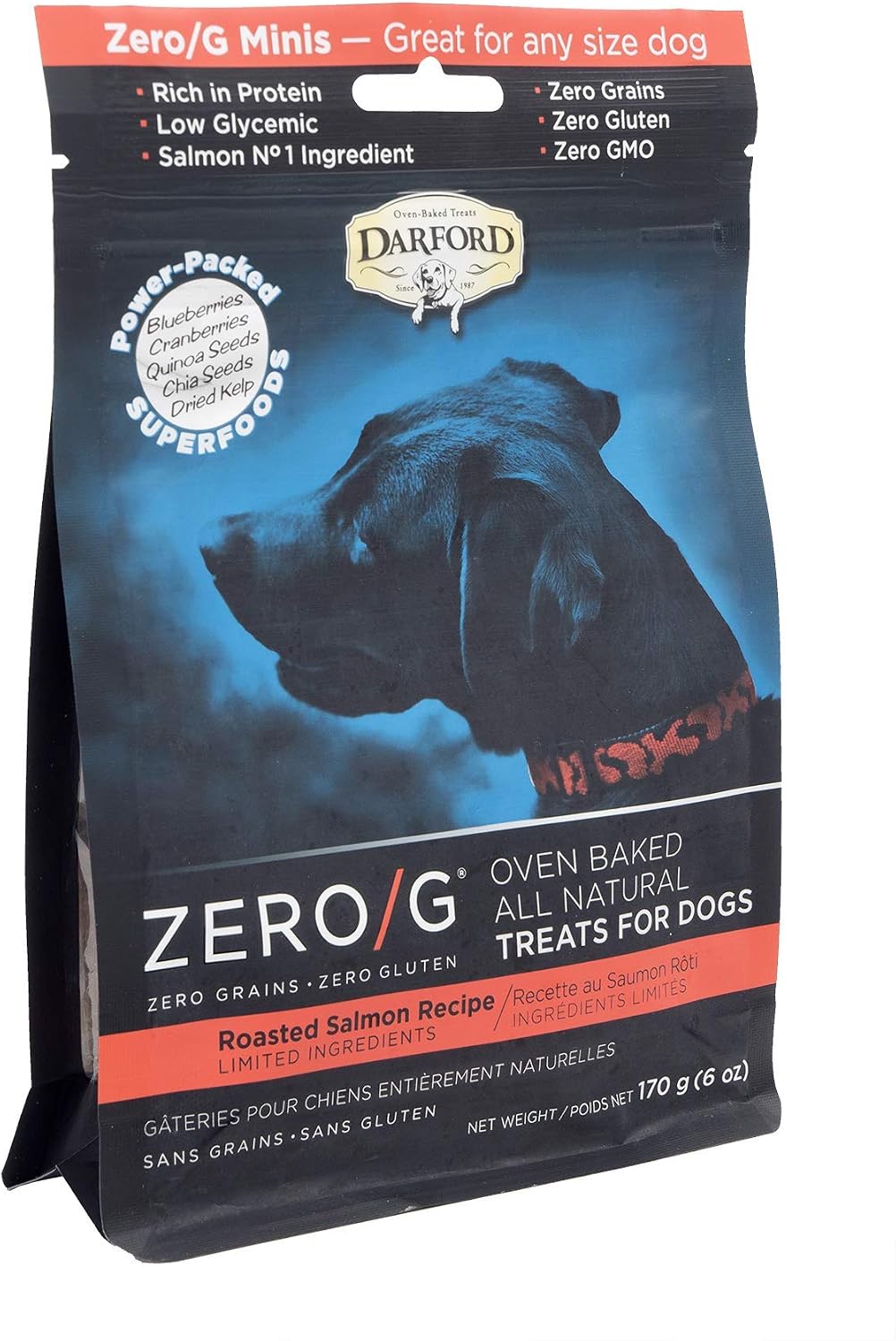 Zero/G Roasted Salmon Recipe Mini Dog Treats, 6 oz