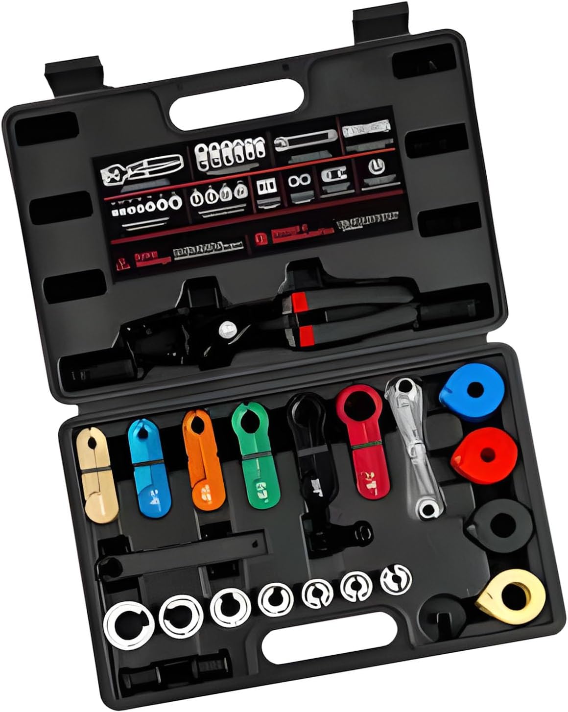 25Pcs Comprehensive Hose Disconnect Set for Various Applications Including Radiator Heater and Oil with Storage Removal Set