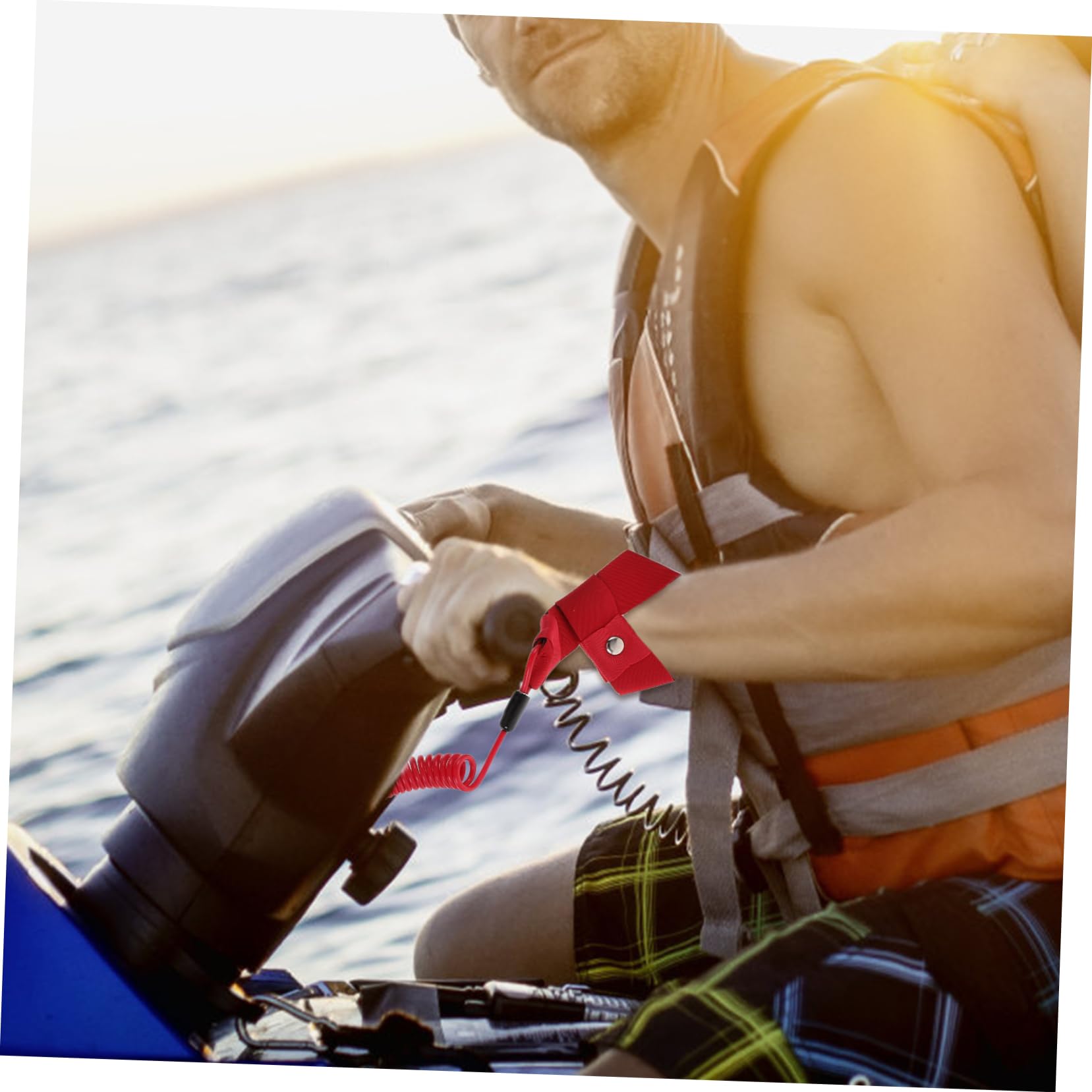 SUPVOX Corda di Cinturino da Polso da Allenamento Cordino del Motore Imbracatura di Collegamento del Polso Cinturino Galleggiante Multifunzionale Cinghia da Nuoto plastica Rosso