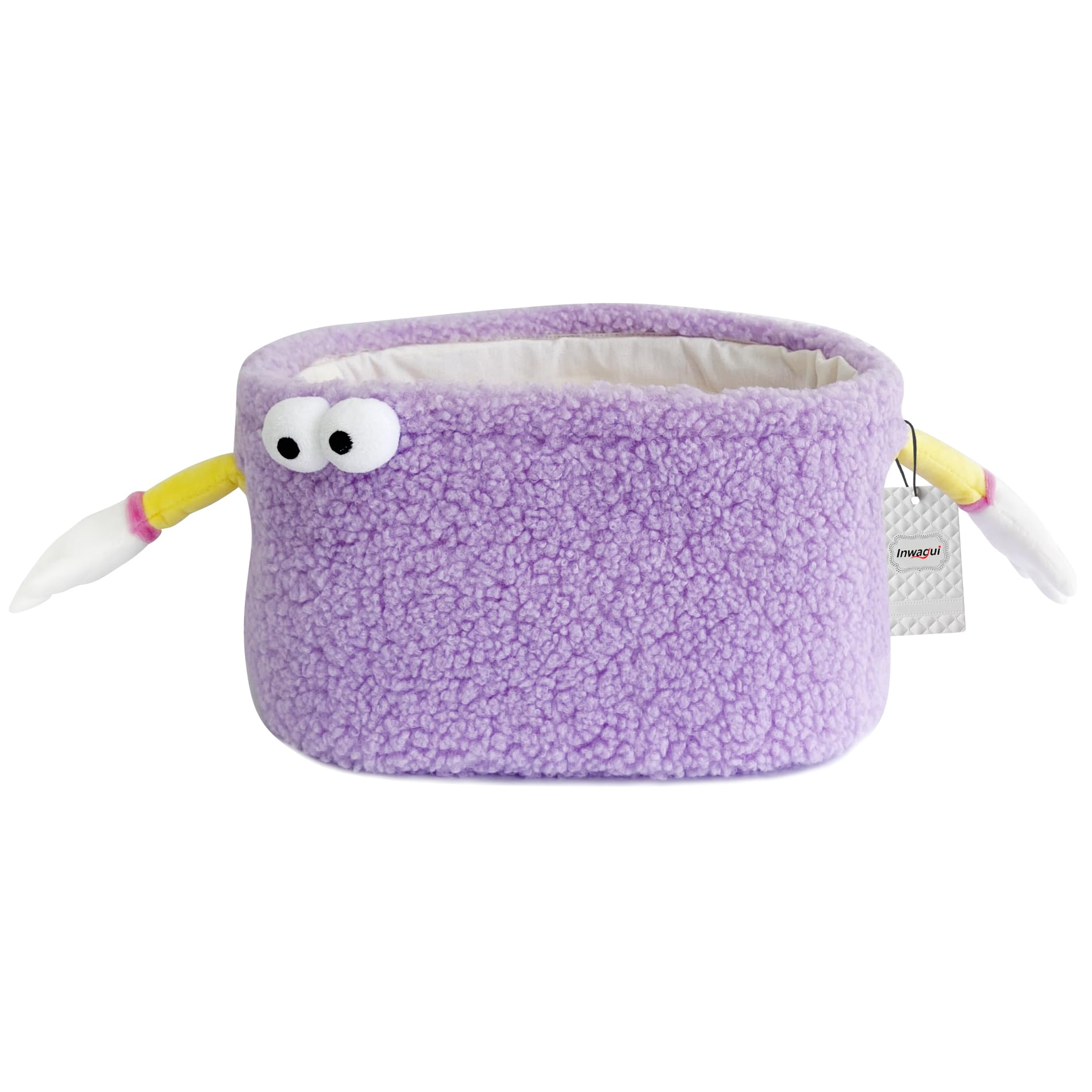 Panier décoratif mignon pourpre en coton pour chambre