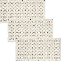 Vista 1 de Wall Control - Tablero de clavijas para pared, paquete de 3 tableros de clavijas horizontales de metal de 16 pulgadas de alto x 32 pulgadas