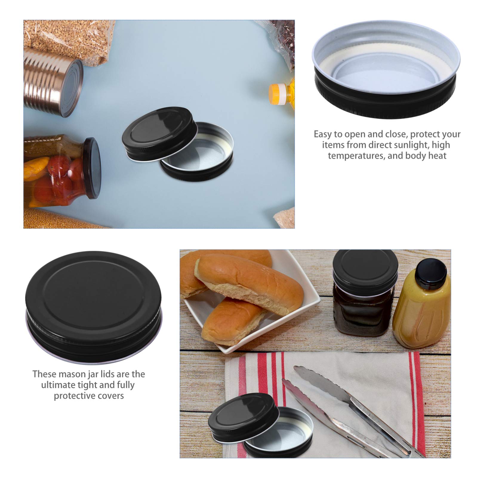 12-tlg. Einmachglas Deckel Set - Rostfrei & Auslaufsicher Für Marmeladen & Vorräte