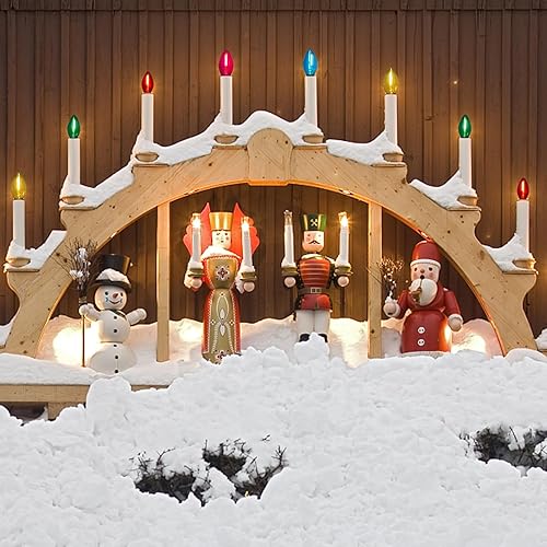 Miniatura 3 de Paquete de 25 bombillas de repuesto multicolor de Navidad, bombillas LED C7 multicolor transparentes para interiores y exteriores, patio, Navidad,