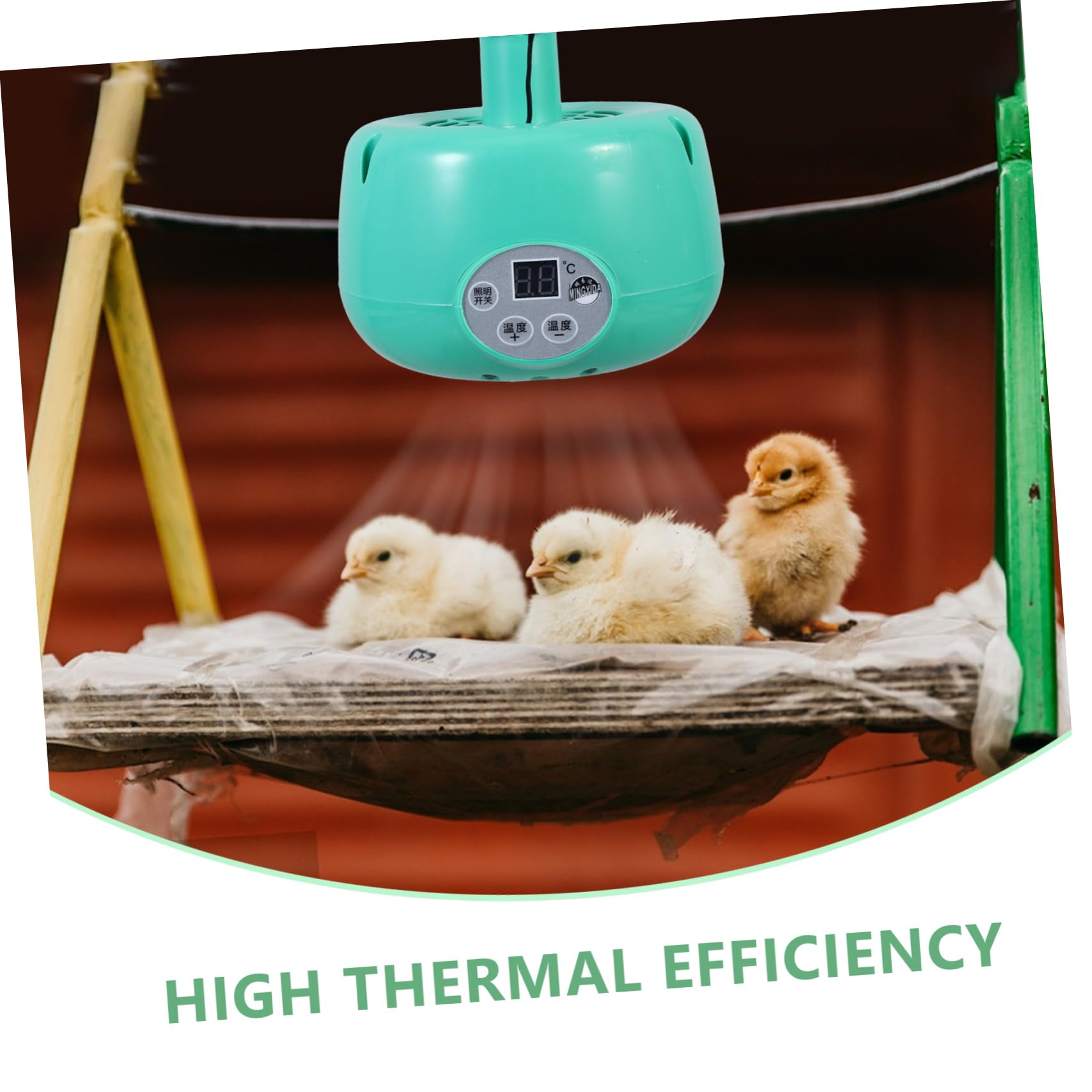 Luxshiny Lámpara de Calefacción Temperatura Regulable, Verde