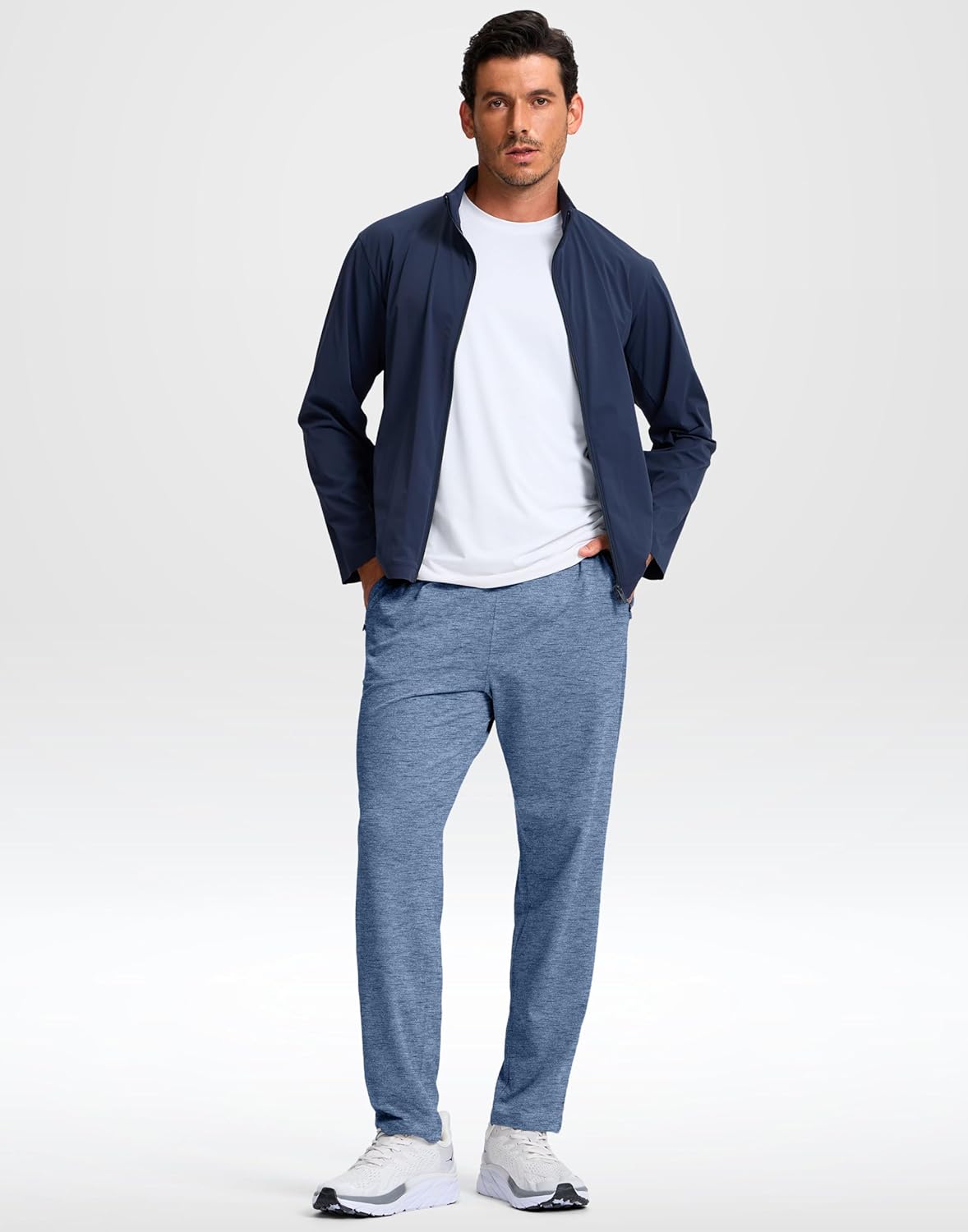 G Gradual Men's Sweatpants with Zipper Pockets Lightweight Athletic Workout Pants Soft Casual Lounge Sweat Pants for Mens - Image 3