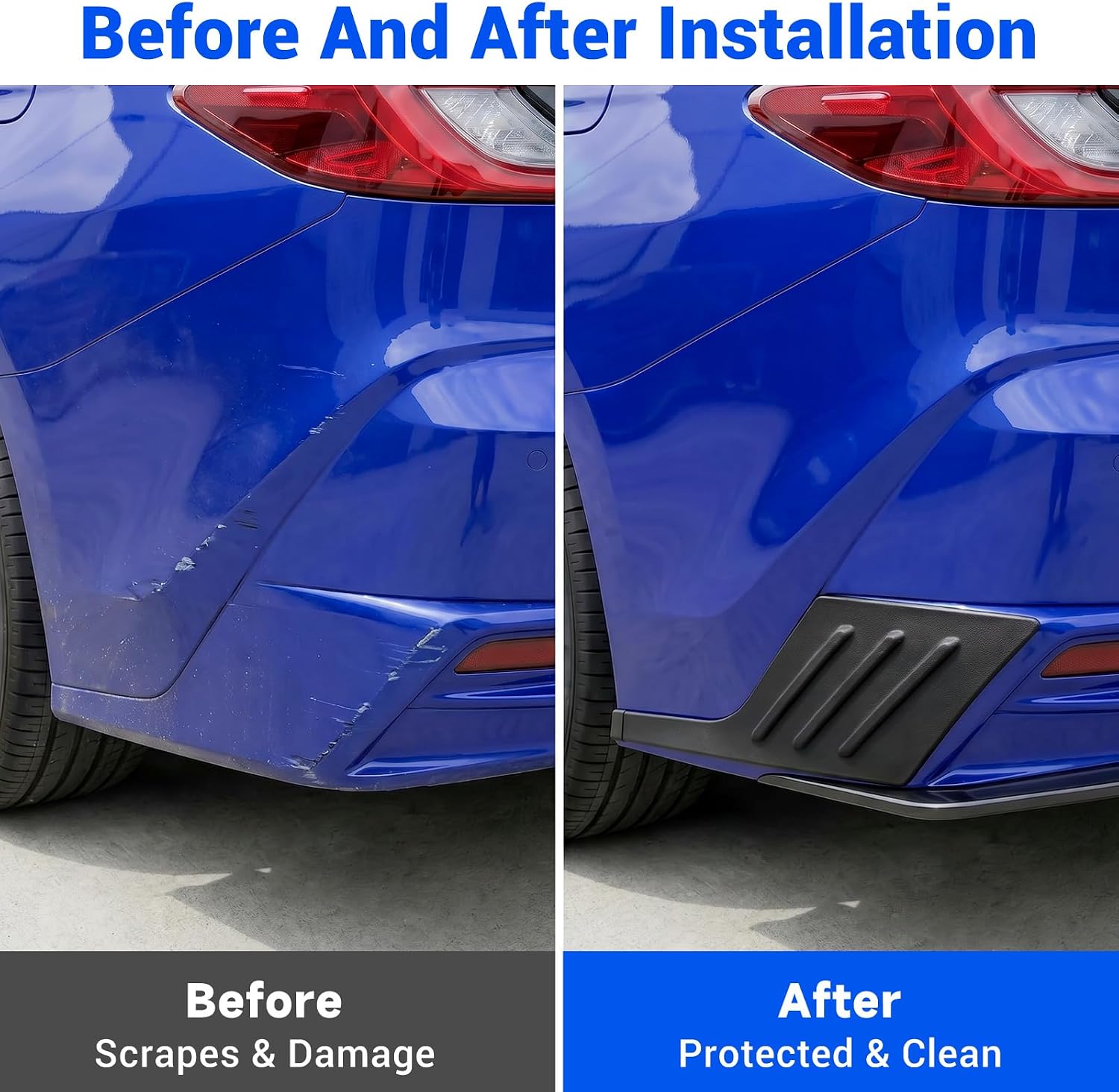Rear Bumper Cover Fits for 2025-2026 Toyota Camry Bumper Protector Compatible with Camry SE/XSE/Nightshade Exterior Accessories Rear Bumper Corner Guard