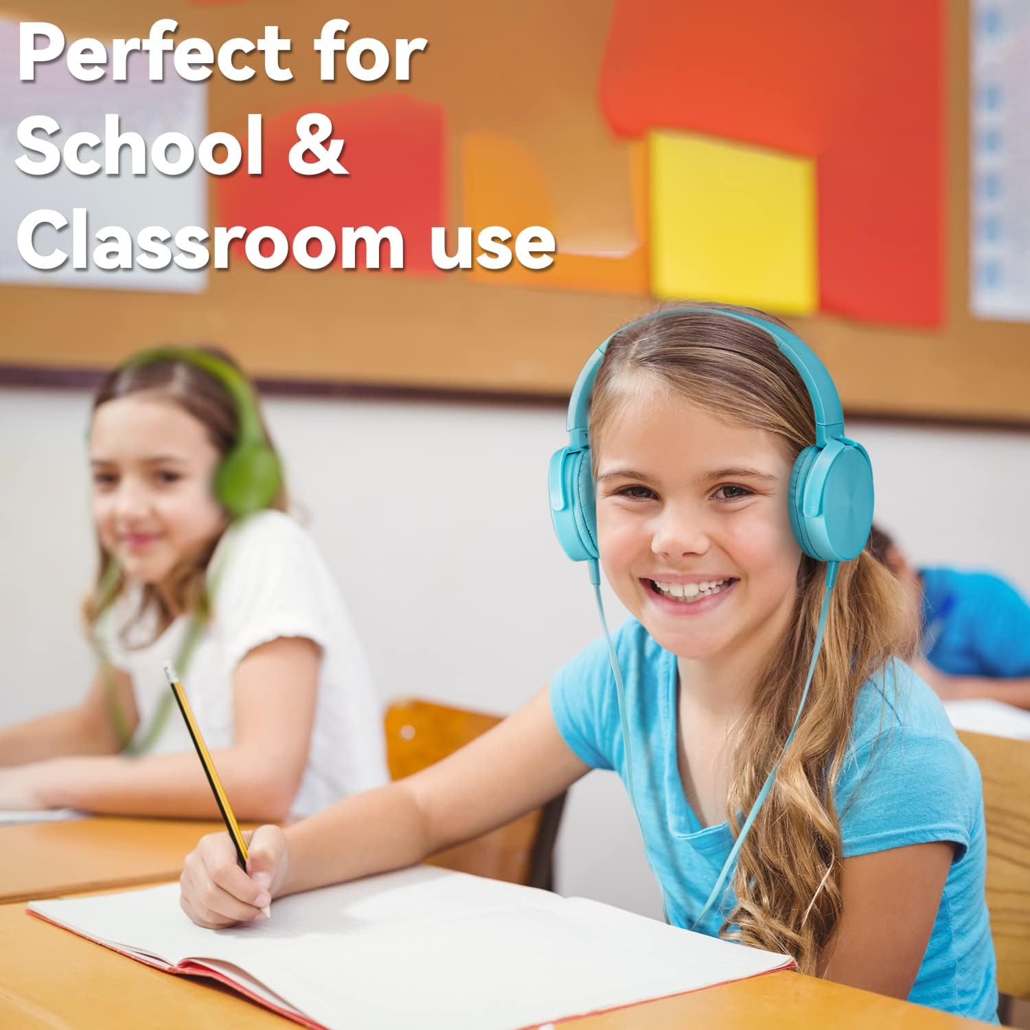 bulk headphones for classroom 24 pack multi color headsetswholesale student comfy swivel earphones for library school airplane kids for online lea