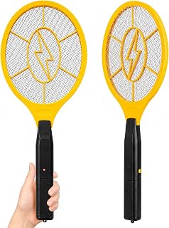 2-Pack Electric Fly Swatter – Battery Powered Bug Zapper Racket | Safe Mesh, Wall-Mount Design, Indoor and Outdoor Use, Mosquito Fly Zapper