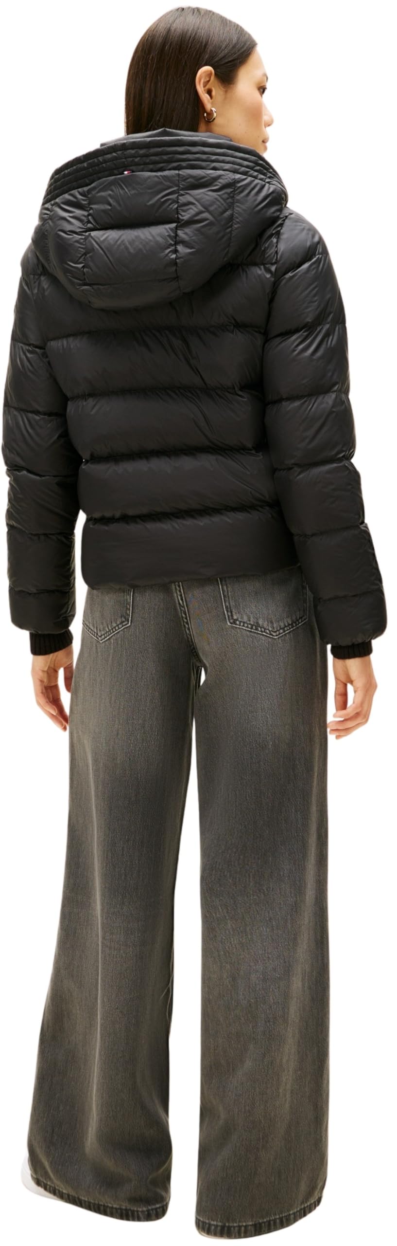 Tommy Hilfiger Donna Giacca Imbottita Down Casual Jacket con Cappuccio