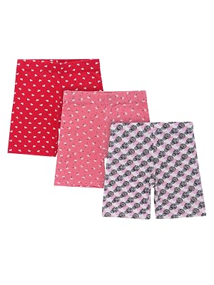 BODYCARE Girls Shorts Pack of 3 -Assorted (Print May Vary)