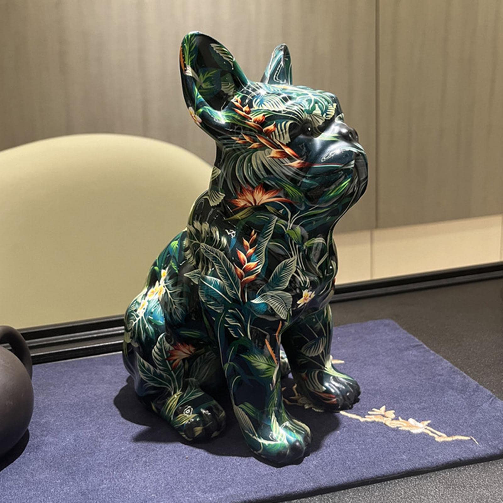 Colorful Dog Figurine French Bulldog Statue Ornament Crafts Collect For  Kids Adults Housewarming Home Bedroom Living Room Modern Decor