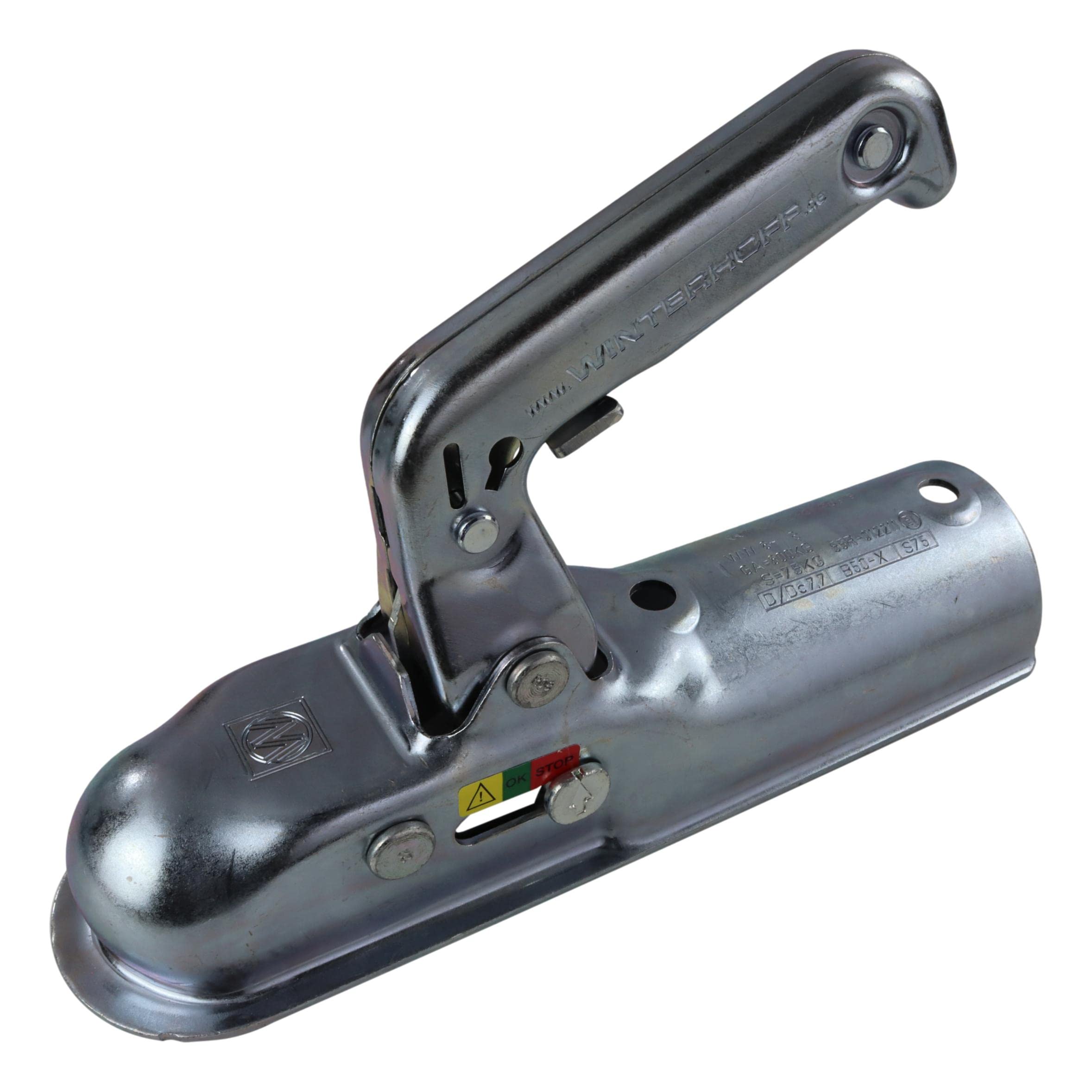 Winterhoff Zugkugelkupplung WW 8-B wie Albe Berndes EM 80 R Ausführung F Kugelkupplung Zugrohr rund 60mm Kupplung Zugmaul Anhänger Kupplung 05160