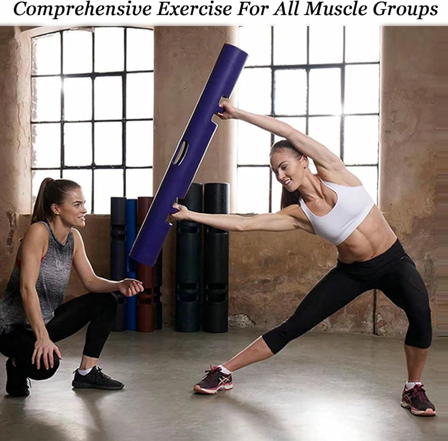 10kg Weight-Bearing Strength Training Bucket, Fitness Tube with Handle Column,for Loaded Movements in The Home Gym