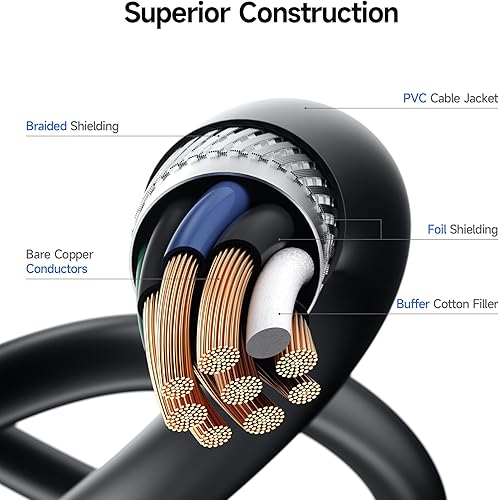 Miniatura 7 de Cable Matters Cable corto USB C a Micro USB 3.0 de 10 Gbps, cable de disco duro USB-C, cable micro B a USBC, compatible con Seagate, LaCie, Toshiba,