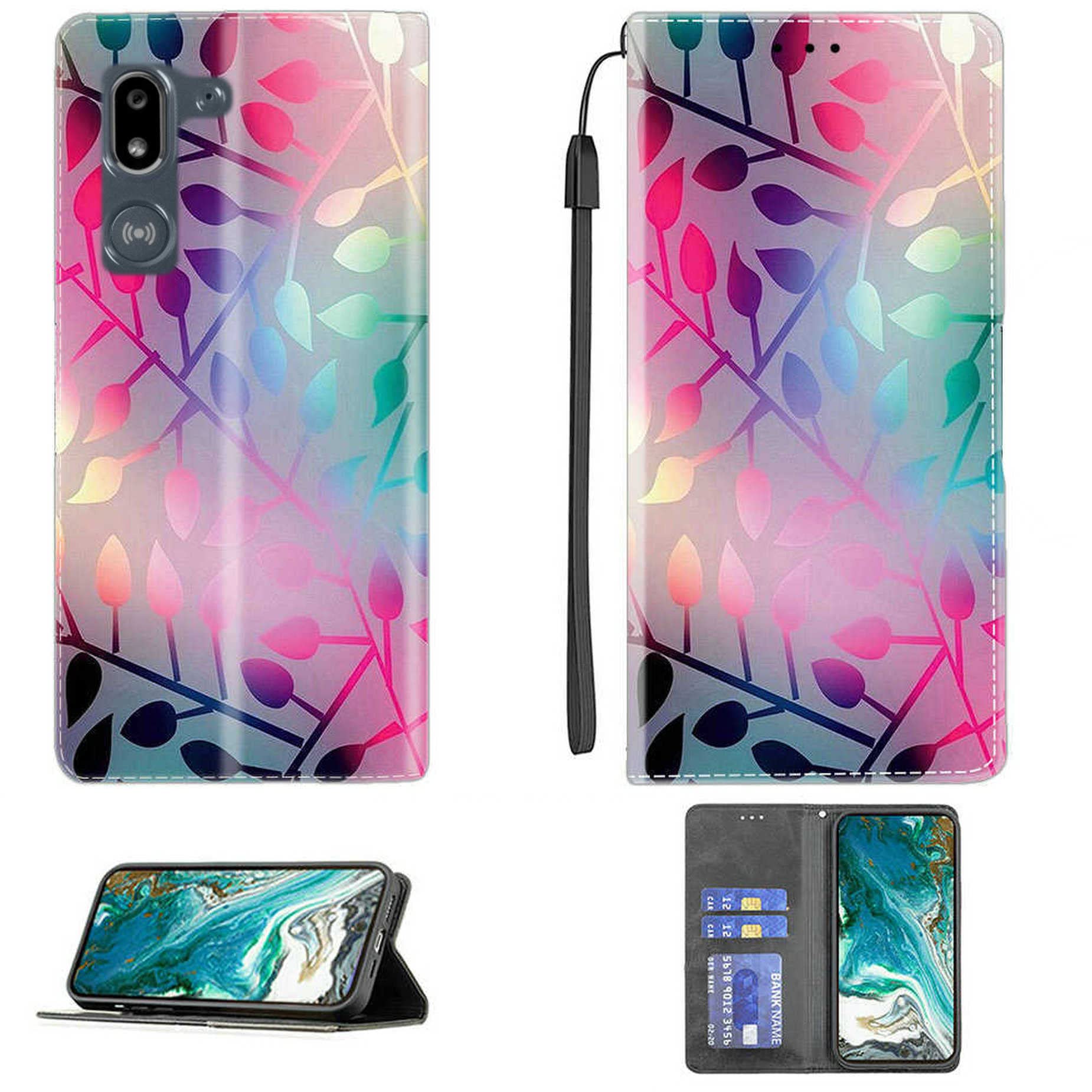 DIWOR Flip Stand Case Compatible for Doro 8050 Phone Case Cover PU Leather Kickstand Magnetic Wallet Case CPT15