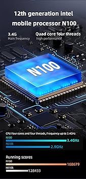 【新品】WayPonDEV Mini PC N100 12G+128G Amazon.com: WayPonDEV BY51 Intel Alder Lake N100 Mini