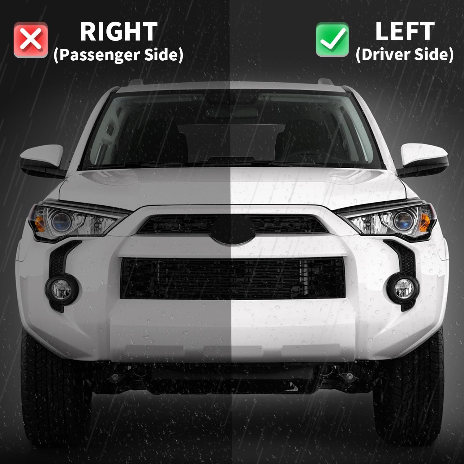Archaic Headlights Assembly Compatible with Toyota 4runner SUV 2014-2020, OE Factory Halogen Headlamp Replacement,Driver Side,TO2518150 8117035570, 8117035571